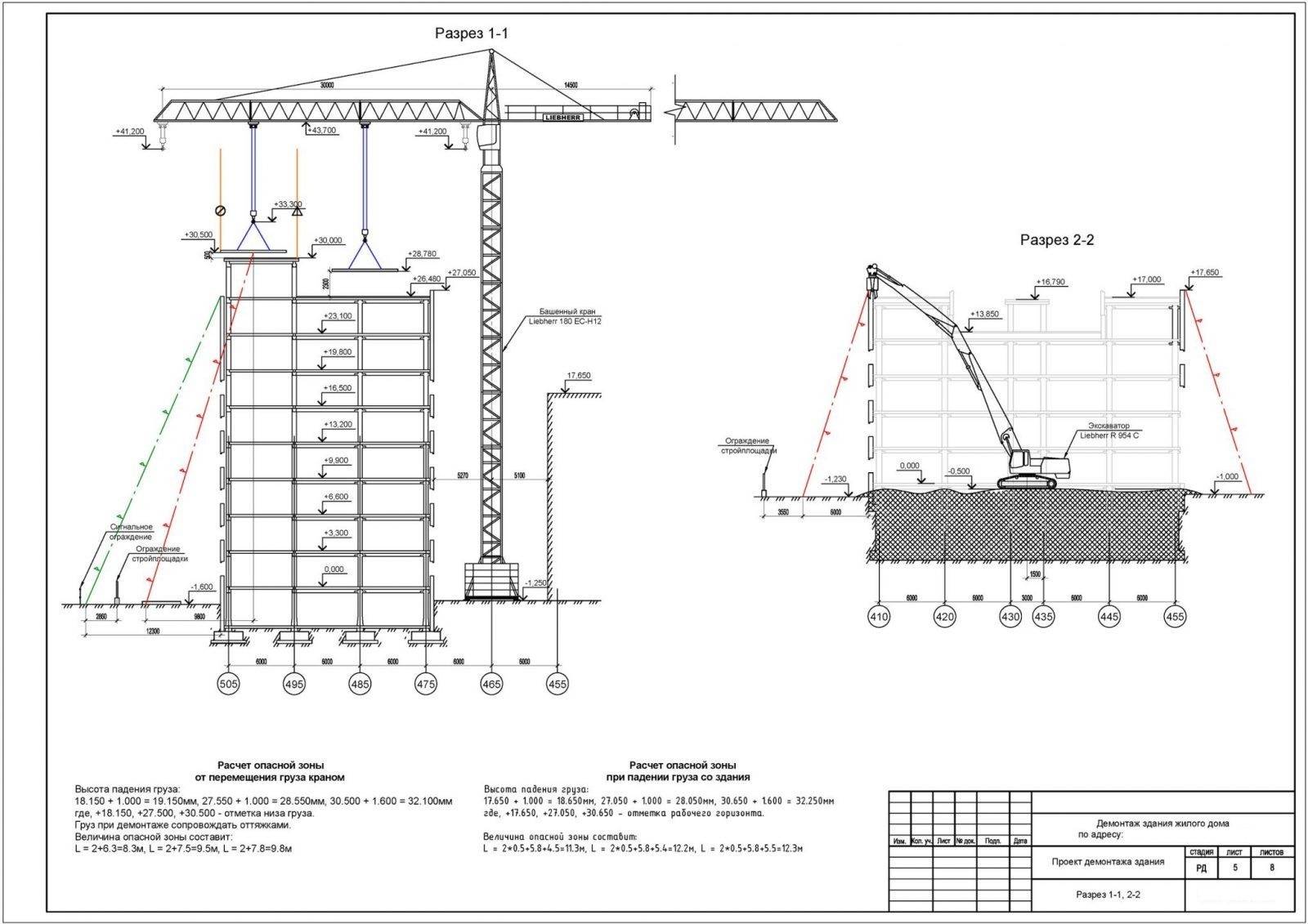 Основанием для проведения работ по сносу здания является проектная документация.