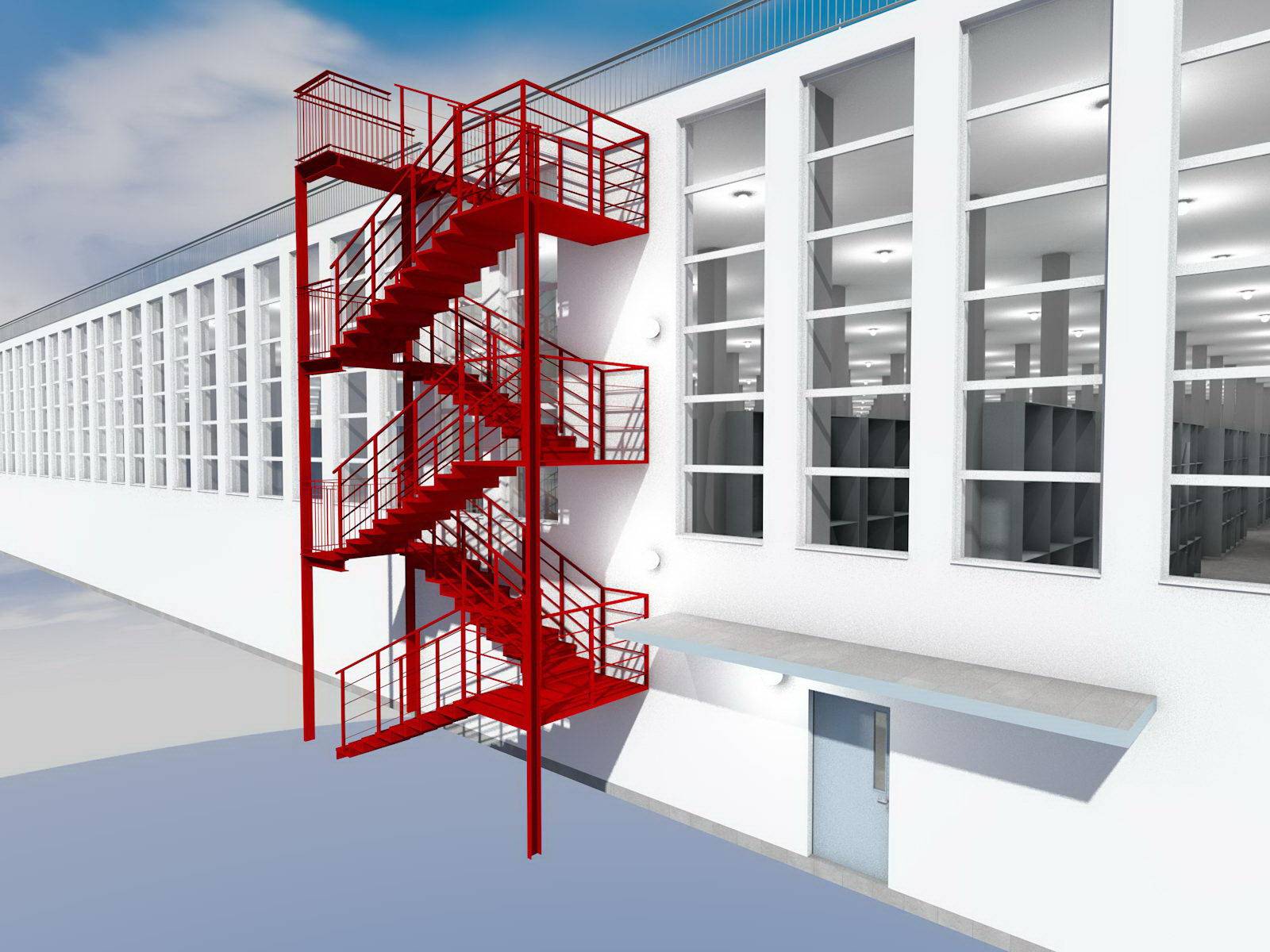 Испытания проводятся на наружных пожарных лестницах вертикального и маршевого типа.